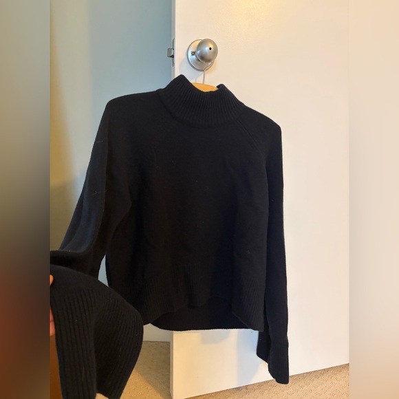 ME + EM Merino Cashmere Curved Hem High Neck Sweater - Small - Picture 6 of 10